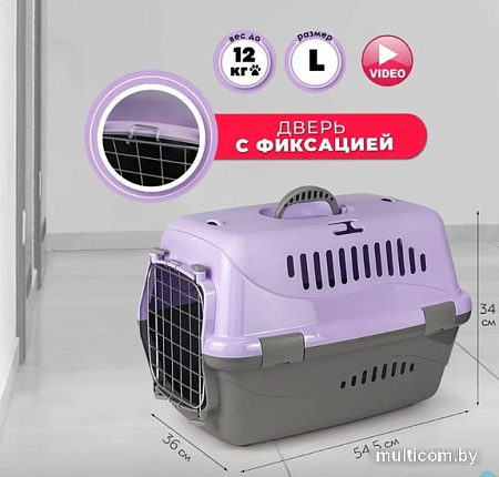 Переноска ZooExpress Турне 18311 (L, голубой)