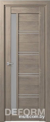 Межкомнатная дверь Юркас Deform D19 ДО 70x200 (дуб шале седой/мателюкс)
