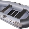 Гребная лодка Vivax К250 с ковриком-сланью (без киля, серый/черный)