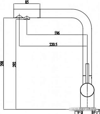 Смеситель Paulmark Skalen Sk213020-431 (белый матовый)