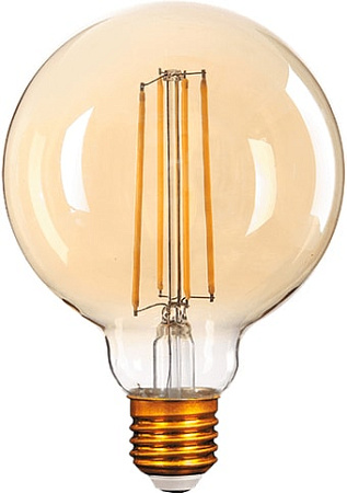 Светодиодная лампа Gauss LED Filament G95 E27 8W Golden 2400К 105802008