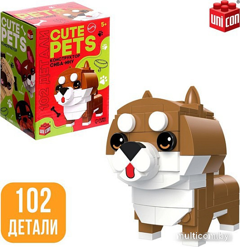 Конструктор Unicon Cute pets 9278945 Сиба-Ину