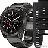 Умные часы Garmin Fenix 7X Pro Sapphire Solar (карбоново-серый титан/черный, с титановым и силиконовым ремешками)
