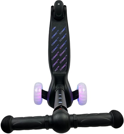 Трехколесный самокат Cosmoride Glow 058P/S1001 (черный)