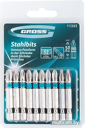 Набор бит GROSS 11335 (10 предметов)