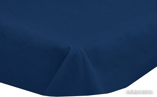 Постельное белье Миланика Индиго на резинке 180x200 (поплин г/к)