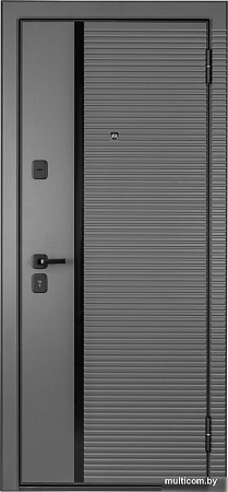 Металлическая дверь Guard MG75 МДФ/МДФ 87х205 правая (серый/белый ясень)