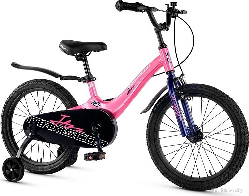 Детский велосипед Maxiscoo Jazz Стандарт 18 2025 MSC-J1842 (розовый сапфир, разобранный)