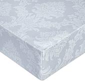 Постельное белье Миланика Графит на резинке 180x200 (поплин-жаккард)