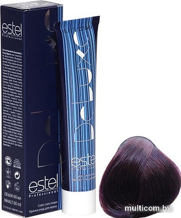 Estel Professional De Luxe 5/60 светлый шатен фиолетовый для седины
