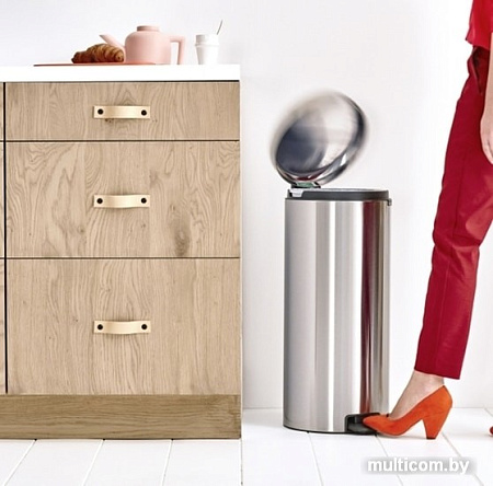 Brabantia Pedal Bin NewIcon 30 л (стальной матовый)