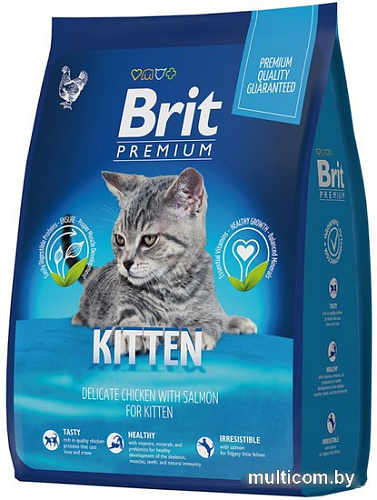 Сухой корм для кошек Brit Premium Cat Kitten с курицей 8 кг