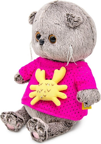 Классическая игрушка BUDI BASA Кот Басик Baby в лонгсливе с крабиком 10896433