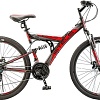Велосипед Stels Focus MD 26 21-sp V010 (черный/красный, 2018)