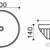 Умывальник Melana MLN-T4022-G28