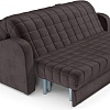 Мебель-АРС Аккордеон Барон №4 НПБ 155x200 (бархат шоколадный Star Velvet 60 Coffee)