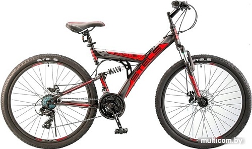 Велосипед Stels Focus MD 26 21-sp V010 (черный/красный, 2018)