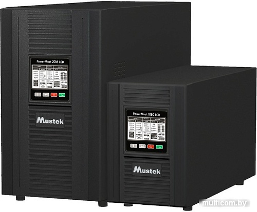 Источник бесперебойного питания Mustek PowerMust 2016 LCD (2KVA), Online, IEC [98-ONC-X2016]