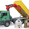 Bruder MAN TGS Truck with 3 glas recycling containers 03753