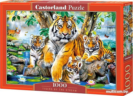 Пазл Castorland Семья тигров у ручья