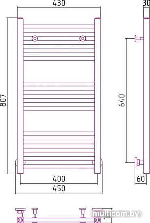 Полотенцесушитель Сунержа Модус 800x400 31-0250-8040