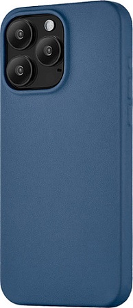 Чехол для телефона uBear Capital Leather для iPhone 15 Pro Max (темно-синий)