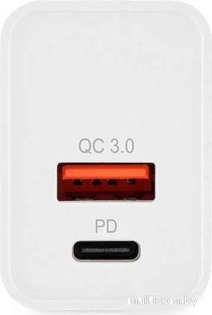 Сетевое зарядное Digma DGW2D (белый)