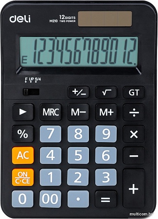 Калькулятор Deli EM210 (черный)