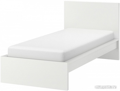 Кровать Ikea Мальм 200x90 (белый, Лонсет) 392.109.93