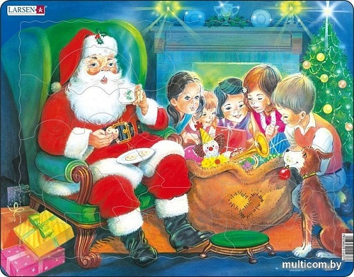 Мозаика/пазл Larsen Санта с детьми JUL14