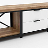 Тумба Hype Mebel Хельга 150x40 (черный-дуб галифакс натуральный)
