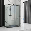 Душевой поддон Rea Stone 100x80 (черный)