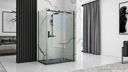 Душевой поддон Rea Stone 100x80 (черный)