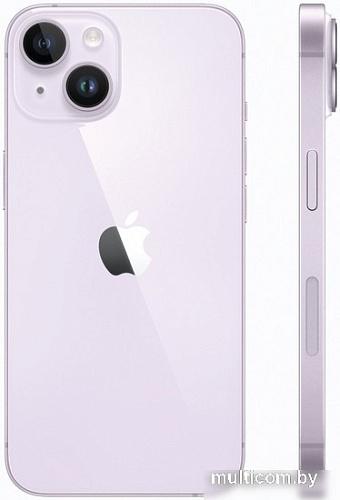 Смартфон Apple iPhone 14 128GB Восстановленный by Breezy, грейд B (фиолетовый)