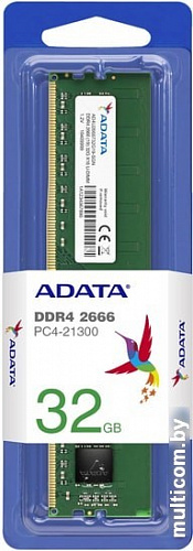 Оперативная память A-Data 16GB DDR4 PC4-21300 AD4U266616G19-SGN