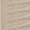Комод Кортекс-мебель Бари 80 5ш (дуб сонома/дуб сонома/белый)