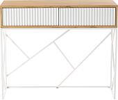 Консольный стол RasGar Грация 2 (белый/дуб сантана/белый