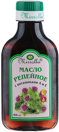Масло Mirrolla Репейное с Витаминами А и Е 100 мл