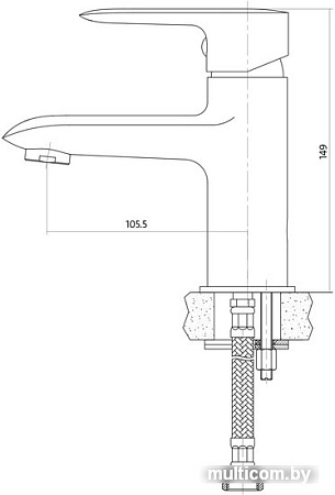 Смеситель Cersanit Lumi S951-043