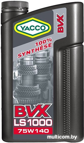 Трансмиссионное масло Yacco BVX LS 1000 75W-140 2л