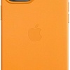 Чехол Apple MagSafe Leather Case для iPhone 12 Pro Max (золотой апельсин)