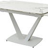 Кухонный стол M-City Alatri 120 Gloss 614M04391 (Staturio White Solid Ceramic/White)