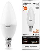 Светодиодная лампа Gauss Elementary E14 8Вт 2700K [33118]