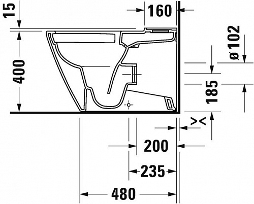 Унитаз Duravit D-Neo 2002090000