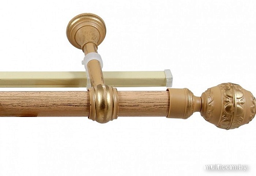 Карниз для штор Legrand Валанс С U-шиной 2м 58 065 137 (ясный дуб/патина)