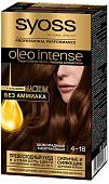Крем-краска для волос Syoss Oleo Intense 4-18 шоколадный каштановый
