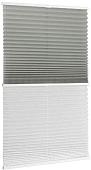 Плиссе Delfa Basic Uni СПШ-3111/3504 Basic Transparent (57x215, серый/белый)