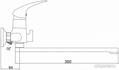 Смеситель Gross Aqua Basic 7211257C-35F