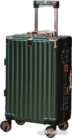 Чемодан DoubleW E087# (S, темно-зеленый)