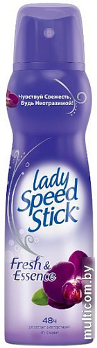 Антиперспирант-спрей Lady Speed Stick Fresh & Essence с ароматом вдохновленным черной орхидеей 150 мл